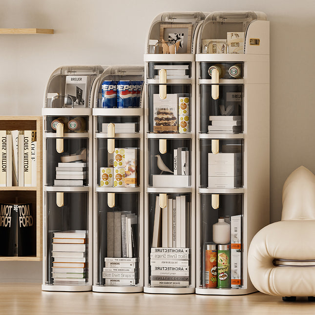Standing Vertical Storage Cabinet with Detachable Drawers – Modern Organizer for Corner Spaces