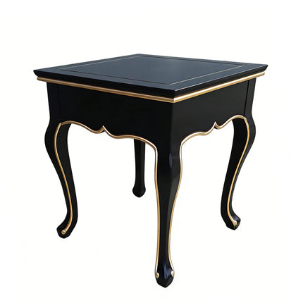 Handmade Birch Wood Square Accent Table with Modern Design