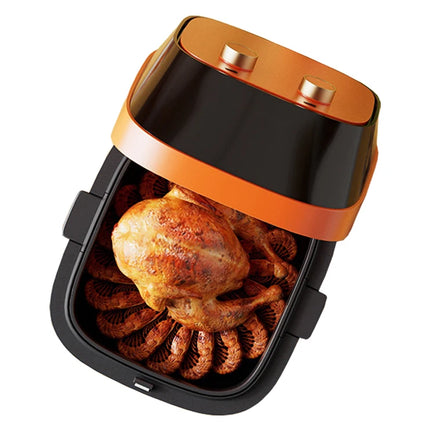 7.5L Digital Air Fryer with Touch Controls, Adjustable Temperature and Viewing Window, White