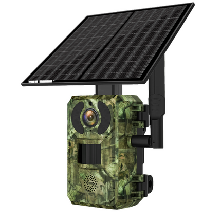Solar-Powered 4MP 4G Wildlife Camera with Motion Detection
