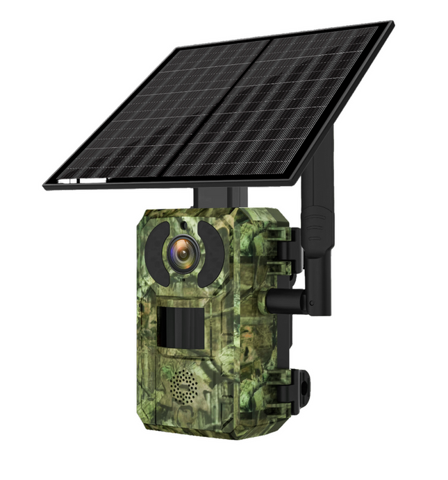 Solar-Powered 4MP 4G Wildlife Camera with Motion Detection