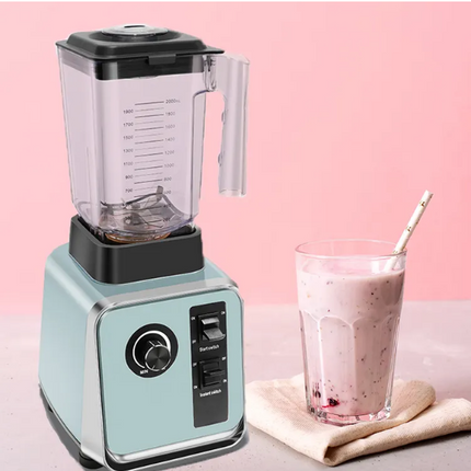 High-Power 2L Countertop Blender 1500W – Durable PC Jar for Home & Commercial Use