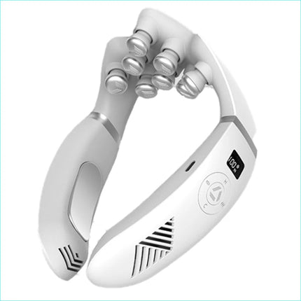 Rechargeable Neck Massager with Heating and Cooling Ice Roller Relaxation