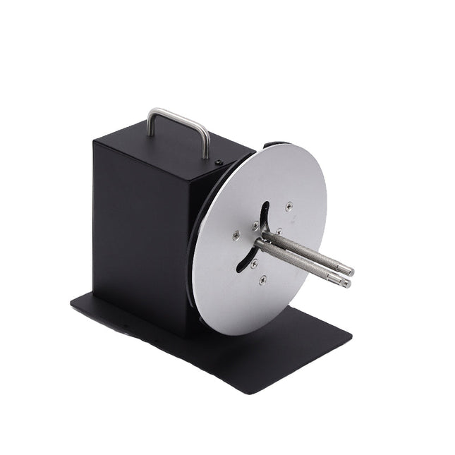 Portable Label Rewinder with Adjustable Core Forward/Reverse Modes 10in/s Black