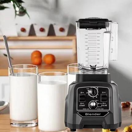 2L High-Speed Blender 1500W with PC Jug, Multi-Function Smoothie Maker for Home & Café