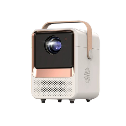 Mini Portable Smart Projector 720P HD Home Theater with WiFi, Auto Focus, and Built-in Speaker