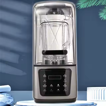 Portable 2200W High-Power Food Processor & Blender with Whisk, Ice Crusher & Touch Controls