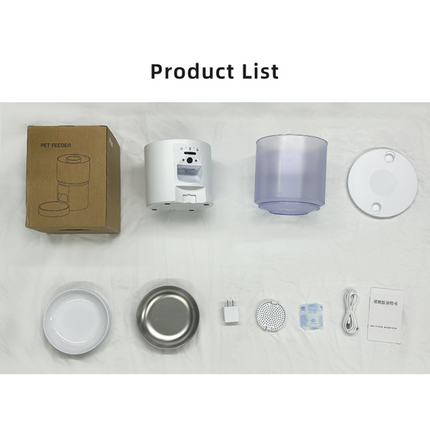 Smart Automatic Pet Feeder with Remote Feeding, Voice Interaction & Food-Fresh Design