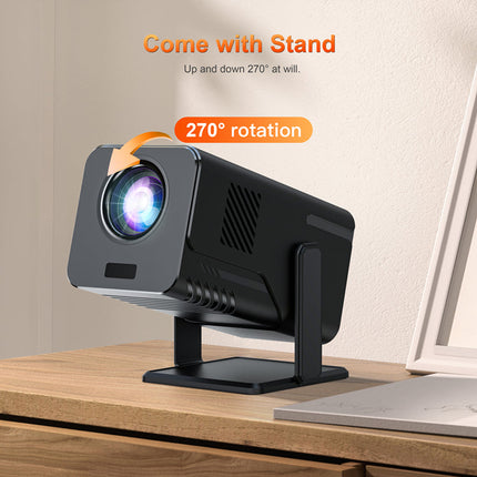 Portable 1080P Full HD Smart Projector with Android 13, WiFi, Bluetooth, 4K Support, Mini Home & Travel Projector