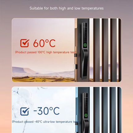 Waterproof Smart Door Lock with Face Recognition, Fingerprint & App Control