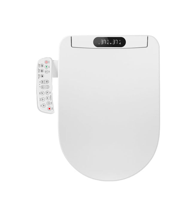 Rechargeable U-Shaped Smart Toilet Seat with Water Spray & Warm Air Drying