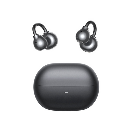 Wireless Open Ear Clip-On Earbuds with Bluetooth 5.3 and Water Resistance Black