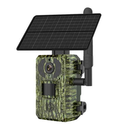 Solar-Powered 4MP 4G Wildlife Camera with Motion Detection
