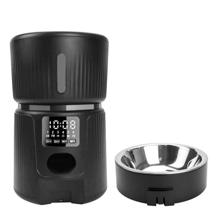 Automatic Smart Dry Food Dispenser – 30-Portion Precision Feeding, Dual-Seal Freshness, Slow Feed Mode, Easy-Clean Design