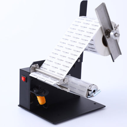 Industrial Automatic Label Peeler for Bottles and Cartons Electric Compact Design Black