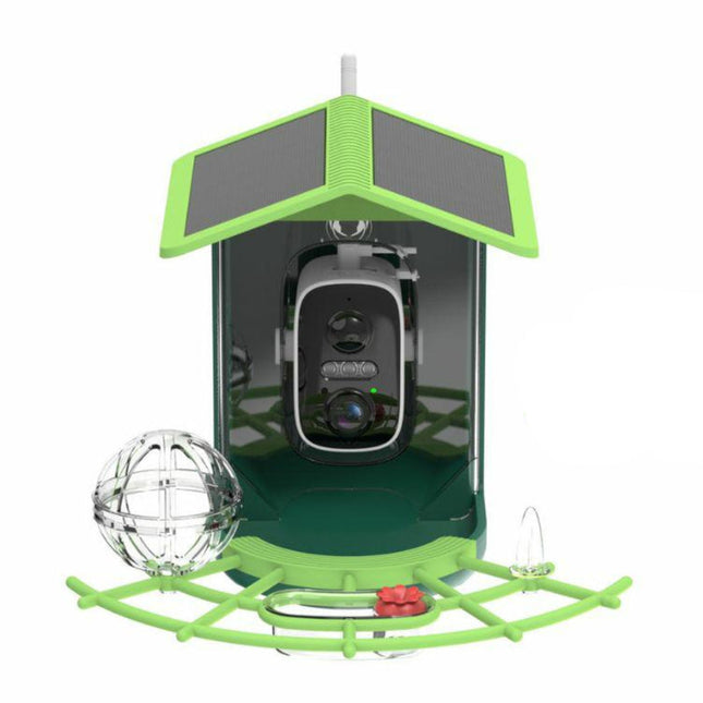 Outdoor Solar Bird Feeder Camera 4MP HD with Two-Way Audio & Motion Alerts