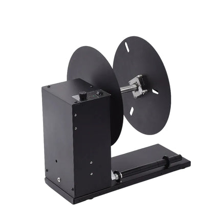 Portable Automatic Label Rewinder 300mm Roll Capacity Speed Control Low Noise Black