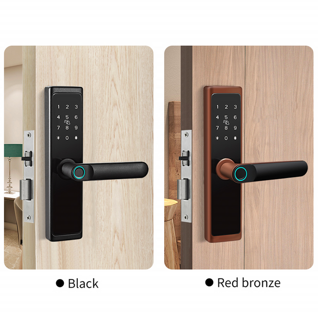 WiFi Fingerprint Smart Door Lock with Touchscreen, App & Password Access