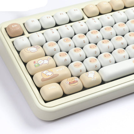 High-Quality 128-Key PBT Mechanical Keyboard Keycap Set – Dye-Sublimated, Durable & Comfortable