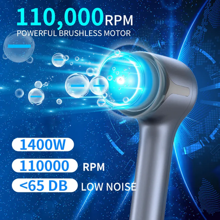 Lightweight High-Power Ionic Hair Dryer with Brushless Motor & Cool Shot Function