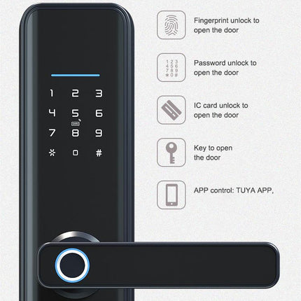 Smart Hotel Door Lock with Fingerprint, RFID, Password, and WiFi Control