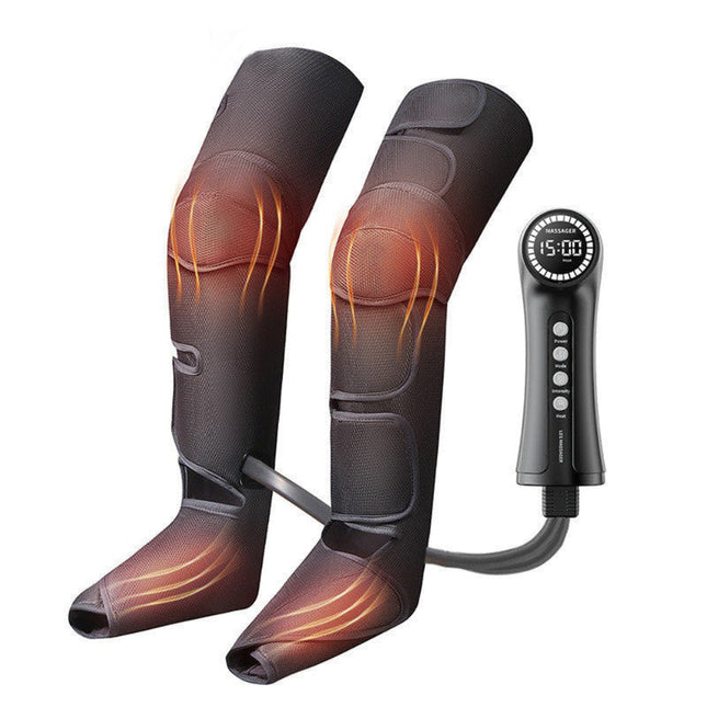 Portable Leg and Foot Massager with Three Airbag Zones and Customised Massage Levels