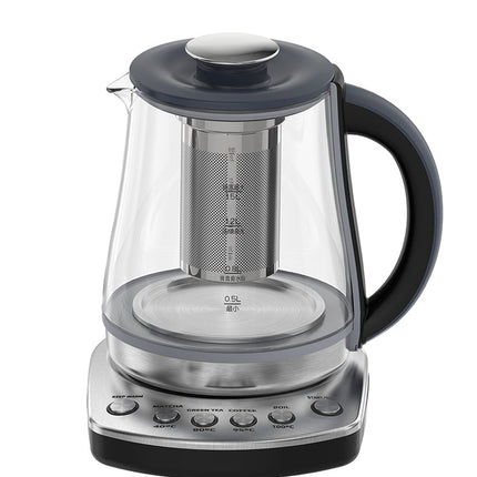 1.5L Glass Electric Kettle with Temperature Presets and Tea Infuser