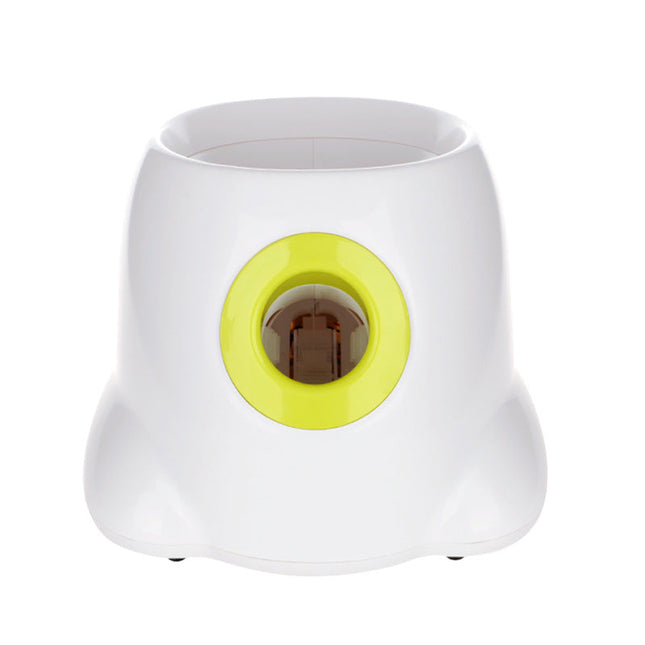 Interactive Puzzle Tennis Ball Launcher for Pets with Snack Rewards and Training Modes
