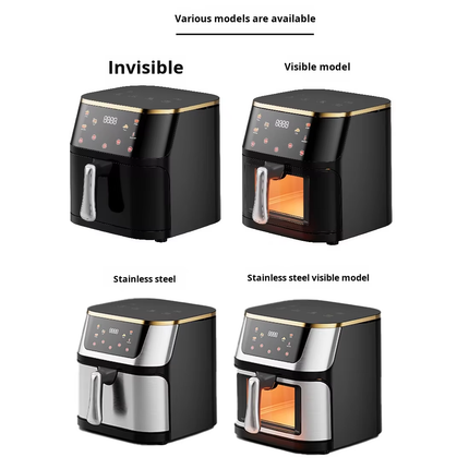 12L Stainless Steel Electric Air Fryer Oven with Digital Touch Control and Multi-Function Cooking