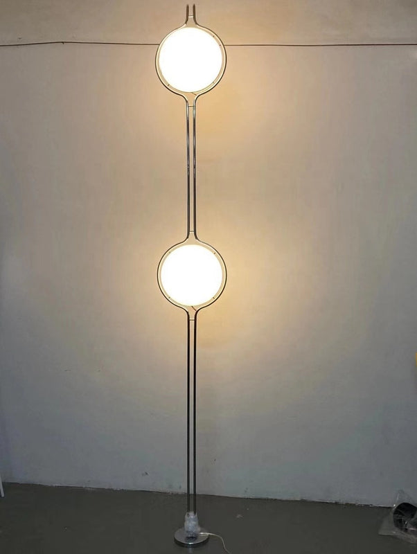 Luxury LED Floor Lamp – Chrome Finish, 2500–2800mm Adjustable Height, Modern Living Room Décor