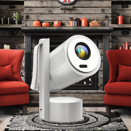 1080P Smart Projector with Android 13, Auto Keystone Correction and Rechargeable Battery