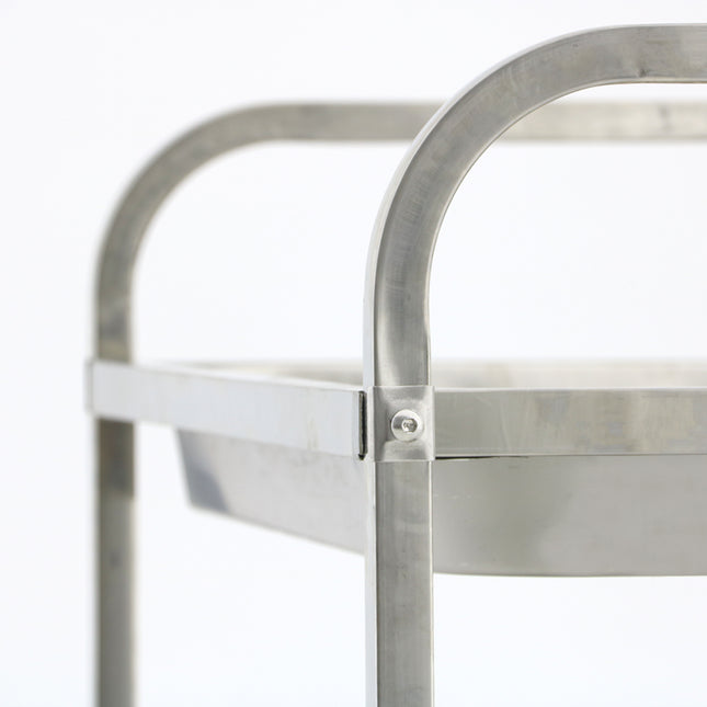 Heavy-Duty Stainless Steel Transport Cart for Kitchen and Dining