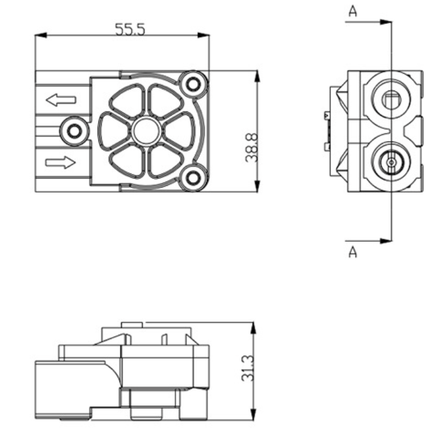 Compact Stainless Steel Water Flow Sensor for Coffee & Liquid Systems