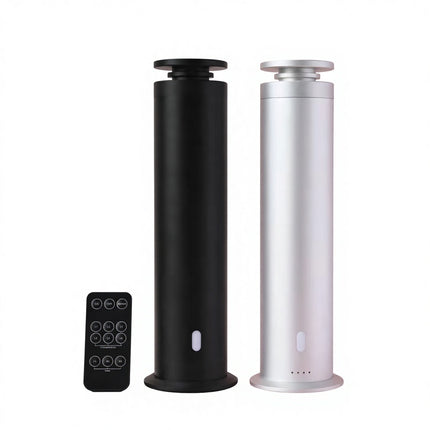Compact 120ml Ultrasonic Oil Diffuser Aluminum Alloy Body Remote Control Adjustable Fragrance Output