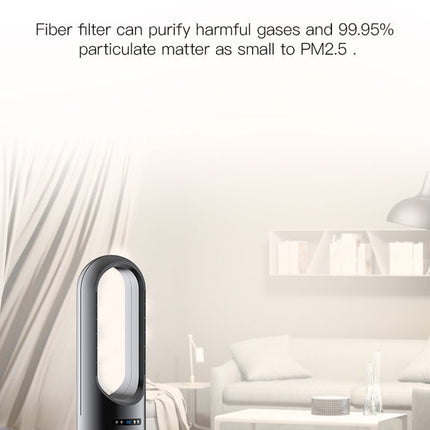 Slim Vertical Air Cooling Fan with HEPA Air Purifier | 80cm Energy Saving Tower Cooler – White