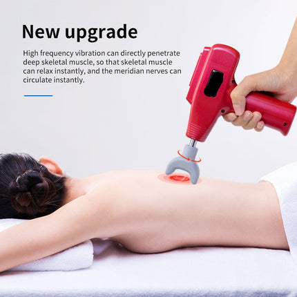 Portable Electric Muscle Massager with 16 Interchangeable Heads and 9 Speed Settings