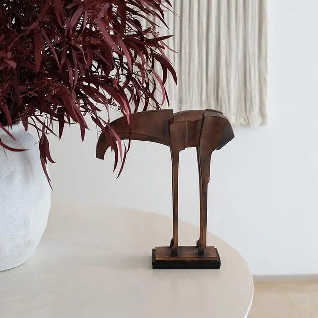 Ancient Greek Mythology Trojan Horse Decorative Resin Sculpture for Home & Office