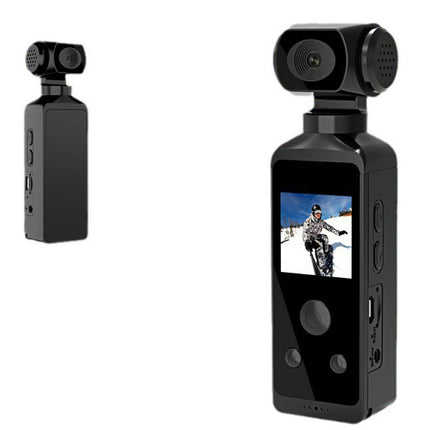 Portable 4K Ultra HD Action Camera 270° Flip Lens WiFi Mini Sports Camera for Cycling Travel and Vlogging