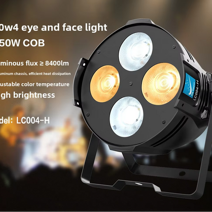 200W Dual Colour COB LED Stage Light Warm White & Cool White DMX Control for Wedding DJ Theatre