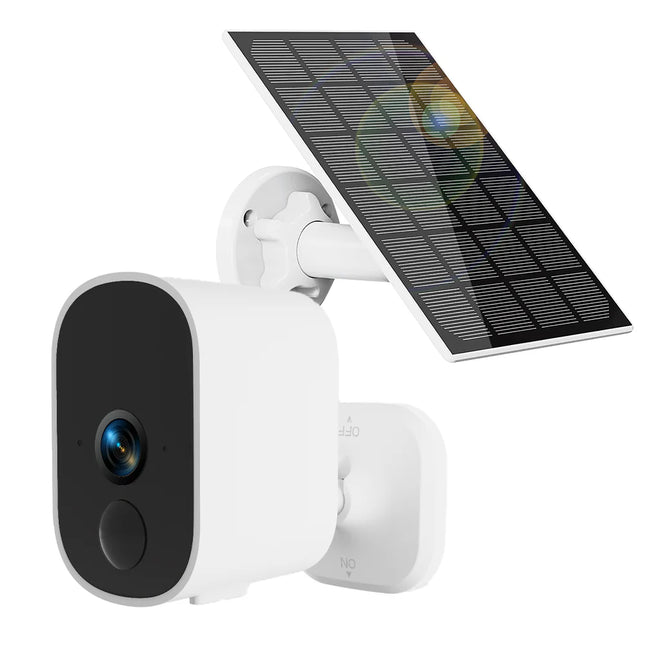 Smart Solar Surveillance Camera 3MP with AI Motion Alerts, Full-Color Night View, Weatherproof Design