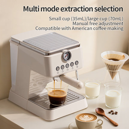 Desktop 20 Bar Pump Espresso Coffee Machine with 1.5L Removable Water Tank