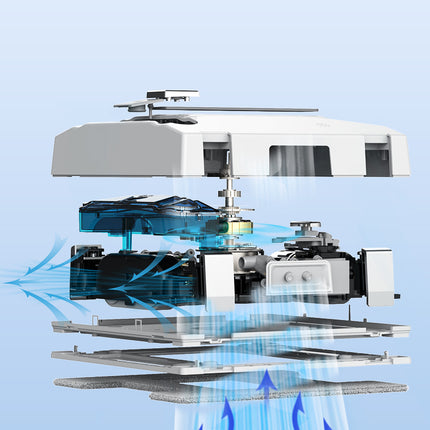 Automatic Window Cleaning Robot with App Control and Multiple Cleaning Modes for Glass Surfaces