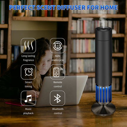 150ml Vertical Smart Scent Diffuser Aluminum Alloy Aroma Fragrance Machine for Indoor Spaces