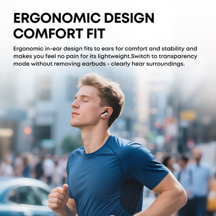 Bluetooth Gaming Earbuds with ANC, ENC & Ultra-Low 45ms Delay – 26H Battery Life