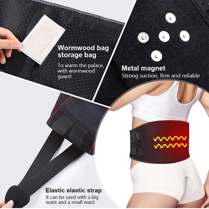Portable Rechargeable Waist Massage Belt with EMS and Multi-Mode Control