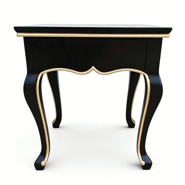 Handmade Birch Wood Square Accent Table with Modern Design