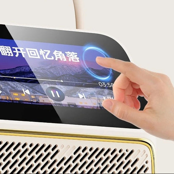 Portable Bluetooth Karaoke Microphone with Built-In 20W Speaker, LED Screen & USB Music Support – 4–5 Hour Battery