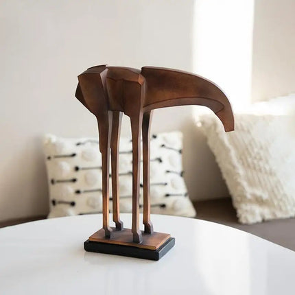 Ancient Greek Mythology Trojan Horse Decorative Resin Sculpture for Home & Office