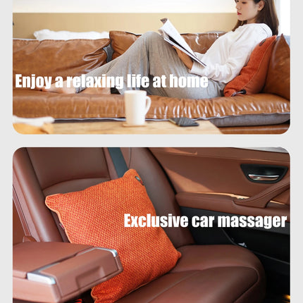 Wireless Rechargeable Vibration Back Support Cushion for Chair & Sofa Comfort
