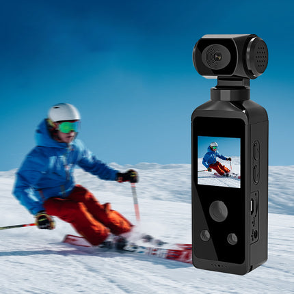 Portable 4K Ultra HD Action Camera 270° Flip Lens WiFi Mini Sports Camera for Cycling Travel and Vlogging